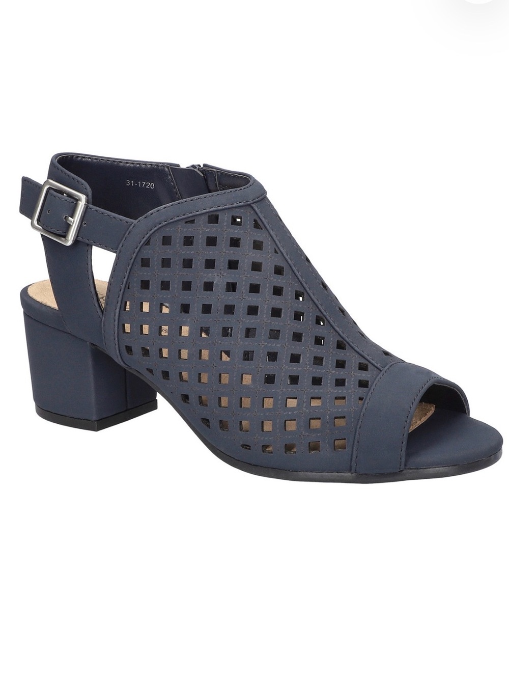 Easy Street Women's Wide Belva Zip Dress Sandals